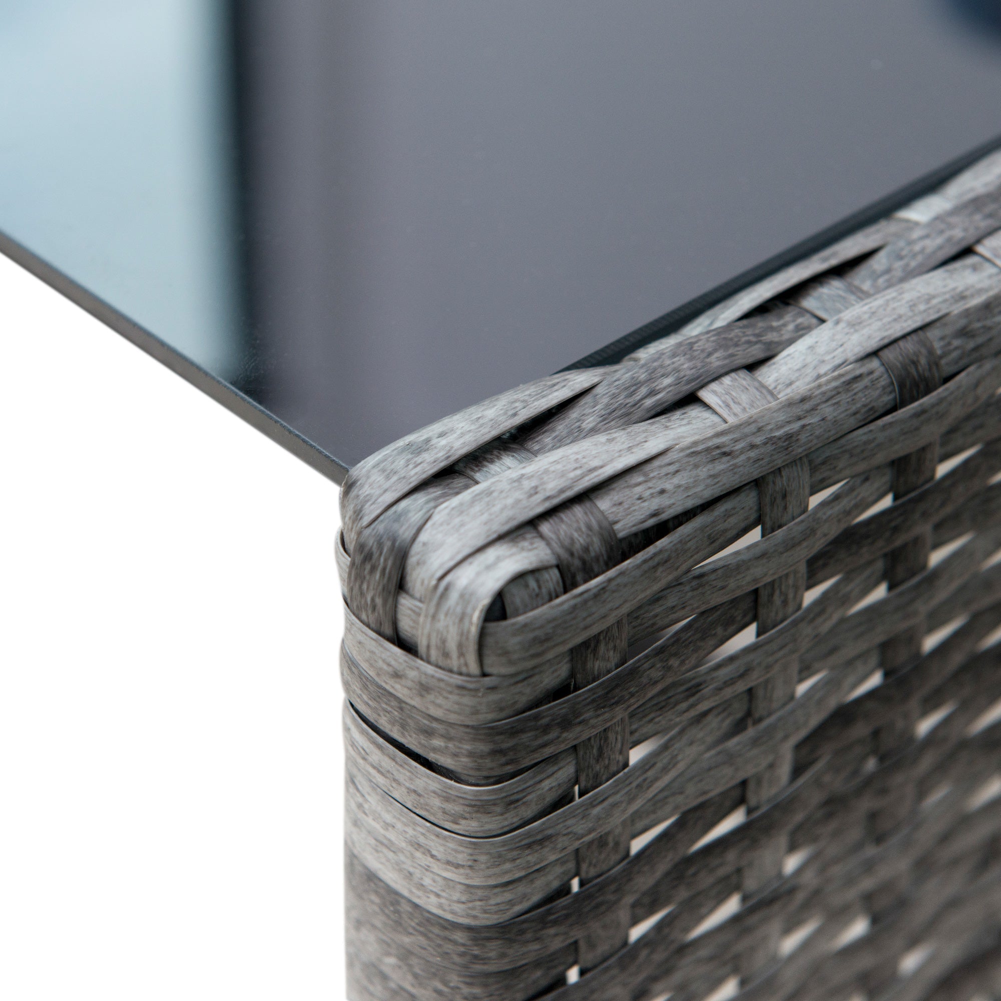 Set da Giardino Divano 2 Poltrone 1 Tavolino  Fergus Marrone