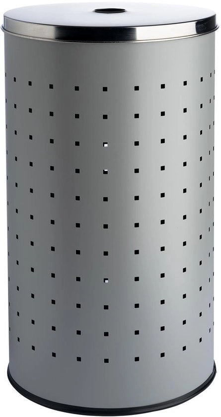 Lavatrice in Acciaio Inox - Capacità 37 Litri - Ø 29 cm - 54 cm Altezza - Design Moderno - Fessure di Aria - Lavatrice a Cassetta