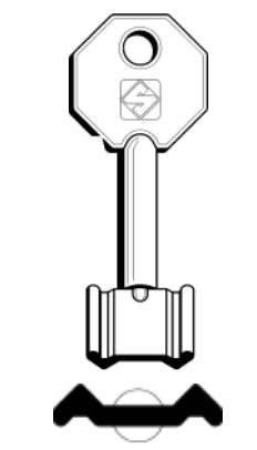 SILCA CHIAVE DOPPIA MAPPA 5PT11 confezione da PEZZI 5