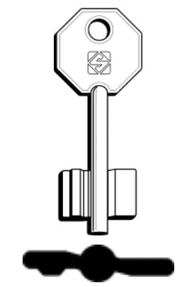 SILCA CHIAVE DOPPIA MAPPA 5PT13 confezione da PEZZI 5
