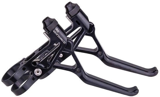 Freno a Manubrio - Ultraleggero - Regolabile - Nero - Accessori Ciclabili - Ideale per BMX e Cicli da Corsa - Alluminio