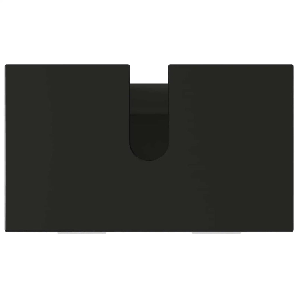 Mobiletto da bagno Nero 60 x 35 x 60 cm Legno ingegnerizzato