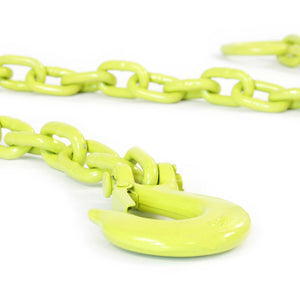 Catena forestale rotonda Tirante 1,65mx8mm con anello di sospensione e gancio di sicurezza