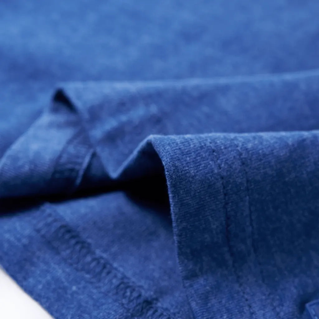 Maglietta da Bambino Blu Scuro Mélange 128 12242
