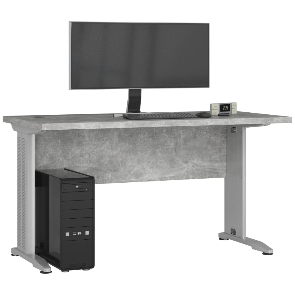 Scrivania per computer AKORD BM135 Cemento 135 cm 135x60x76 cm