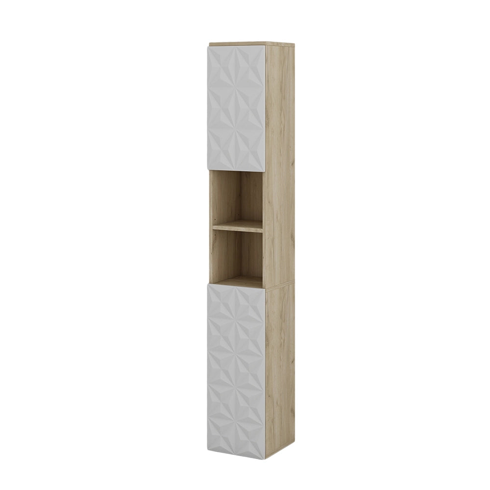 Vicco Armadio per il bagno Bianco 30 x 189.5 cm con 2 ante e 3 scomparti