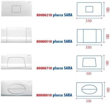 KIT PLACCA SARA SP. 12 MM PER CASSETTE PUCCI DAL 1992 AL 2010- Bianco- PUCCI- pezzi 1