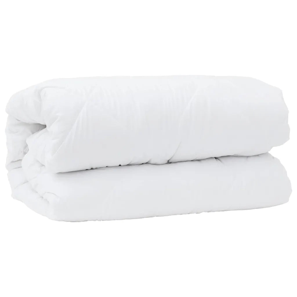vidaXL Trapunte & Duvet Bianco 200 x 220 cm Microfibra