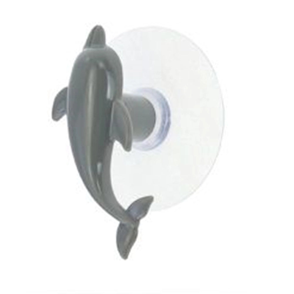 Trade Shop - Gancio Appendino Adesivo Appendiabiti Parete Cucina Bagno Forma Delfino Colorato 10806 -