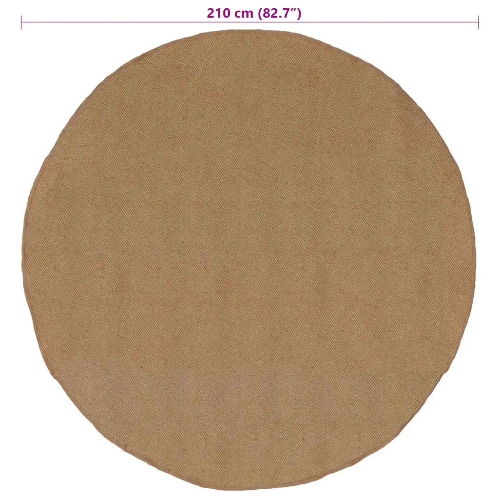 Tappeto Naturale Ø 210 cm Juta 42010794