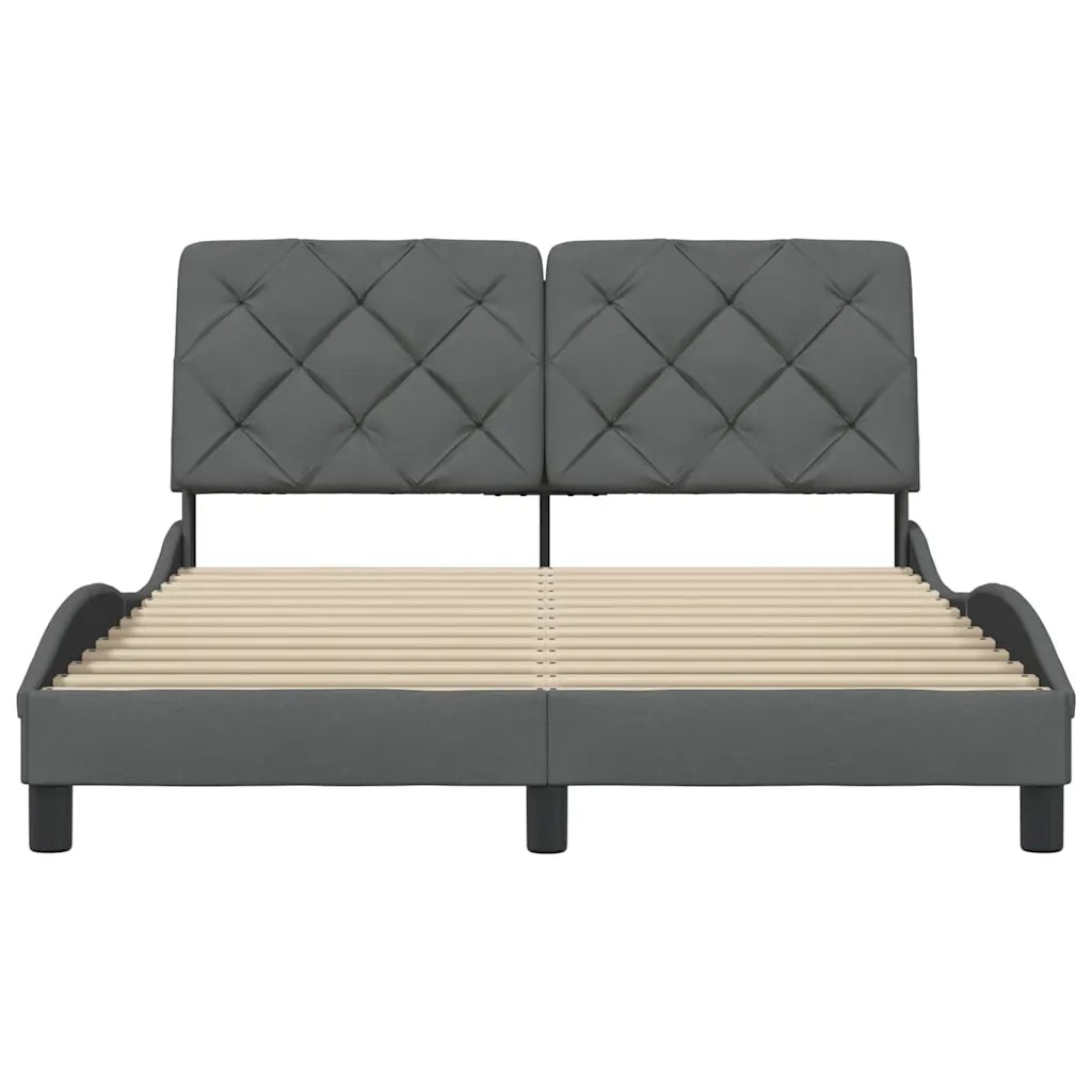 Giroletto senza Materasso Grigio Scuro 120x200 cm Tessuto 3310588
