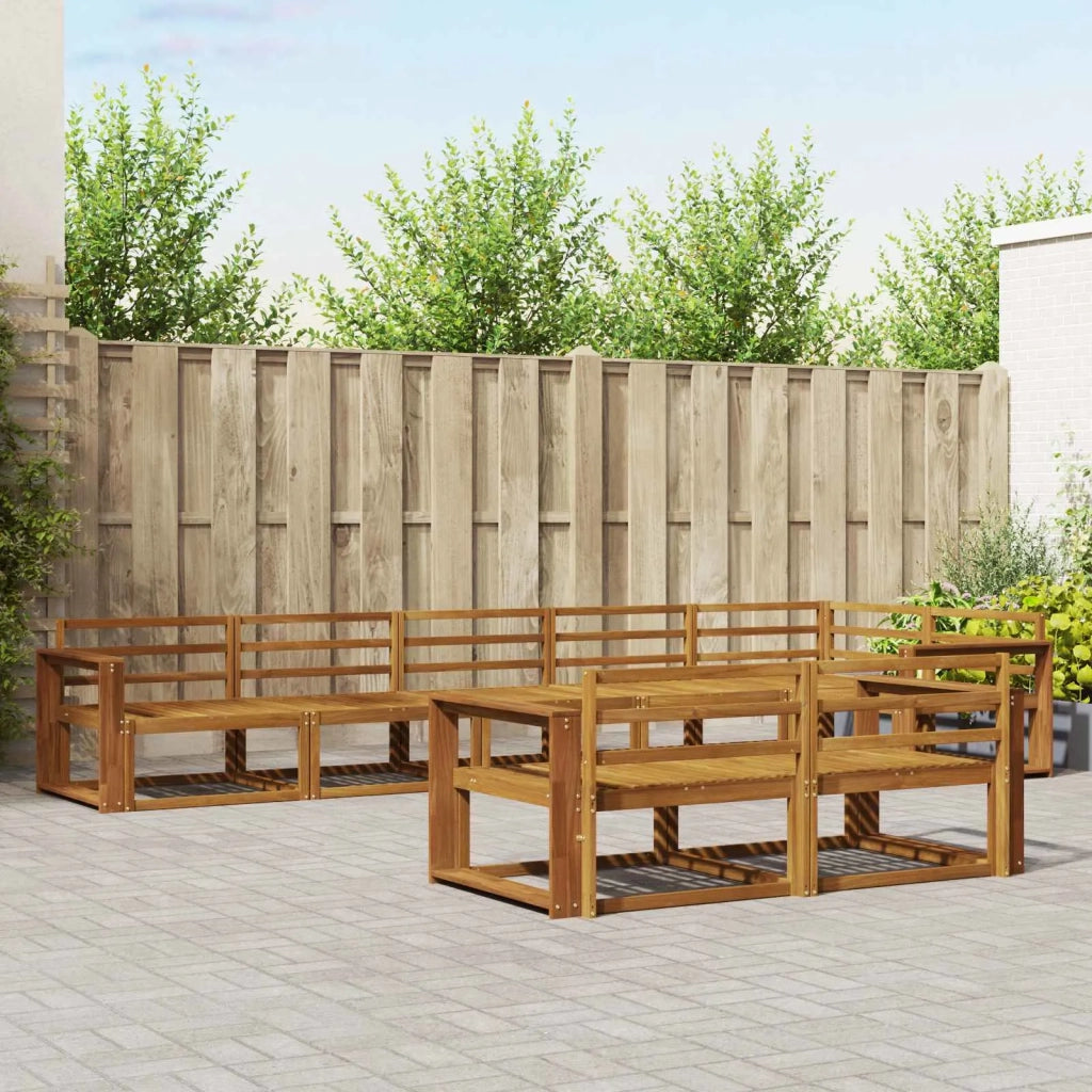 Set di divani da esterno 8 pcs Naturale 3367757