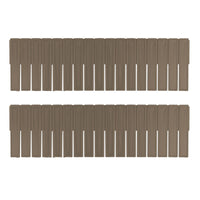 Set 2 Divisori Organizer 130x435mm Componibili per Cassetti in Plastica Verde