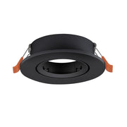 Faretto Incasso Moderno Barranco Gu10 Plastiche Nere 1 Luce Gu10 Ip20