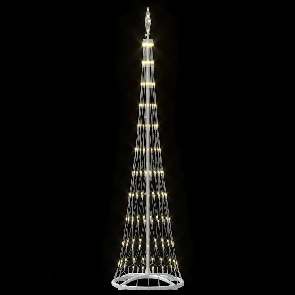 Albero di Natale LED Bianco caldo 51 x 51 x 190 cm Metallo