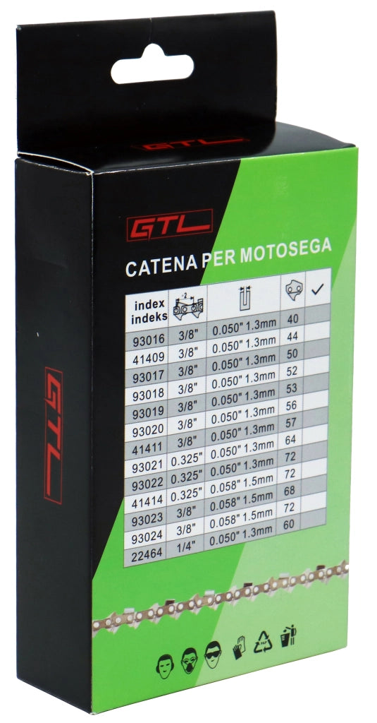CATENA 3/8 1,3-57E P/MOTOSEGA KT-3800 CM.40/16- 1,0 pz