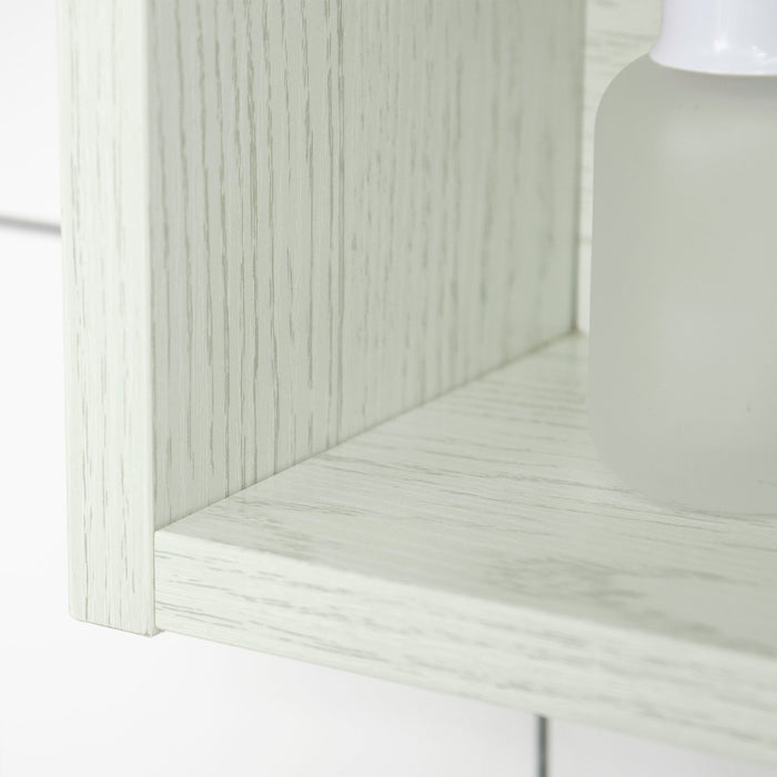 Armadietto a Specchio per Bagno con Ripiani Regolabili 3 Porte e Mensola 90x15x75 cm Bianco