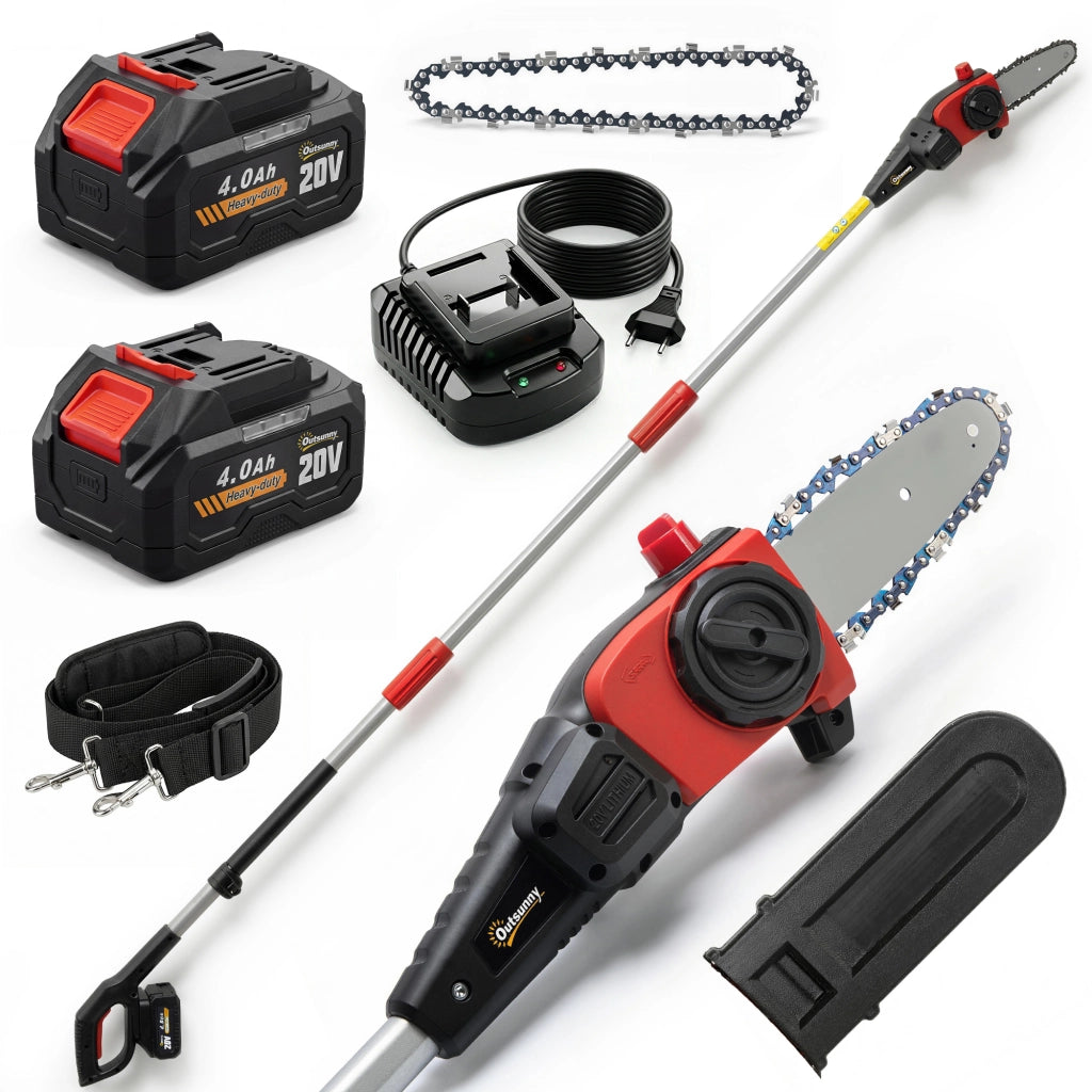 Motosega Elettrica Telescopica 1,94-2,56 m ¨C Xylo ¨C 2 Batterie 4,0 Ah Lubrificazione Automatica