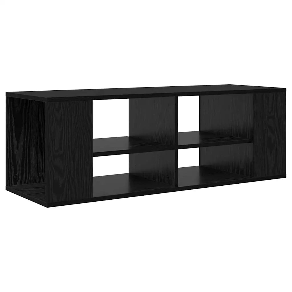 Set mobile TV 102 x 35 x 35 cm Rovere Nero Legno ingegnerizzato 875127