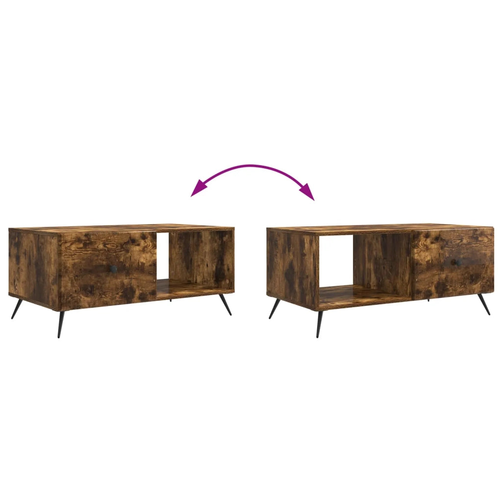 Tavolino da salotto Rovere Fumo 90 x 50 x 40 cm 895650