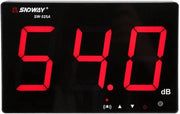 Misuratore del livello del suono 30-130dB - Decibelmisuratore digitale - Schermo LCD 9,6 pollici - Funzione di allarme - Supporto da parete - Precisione ± 1,5 dB