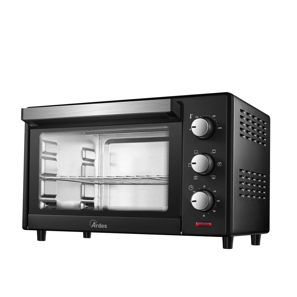 Ardes AR6226B Gustavo Dark Fornetto Elettrico Ventilato 25 L 6 Funzioni Cottura Timer 60 min Termostato 100-230°C colore Nero