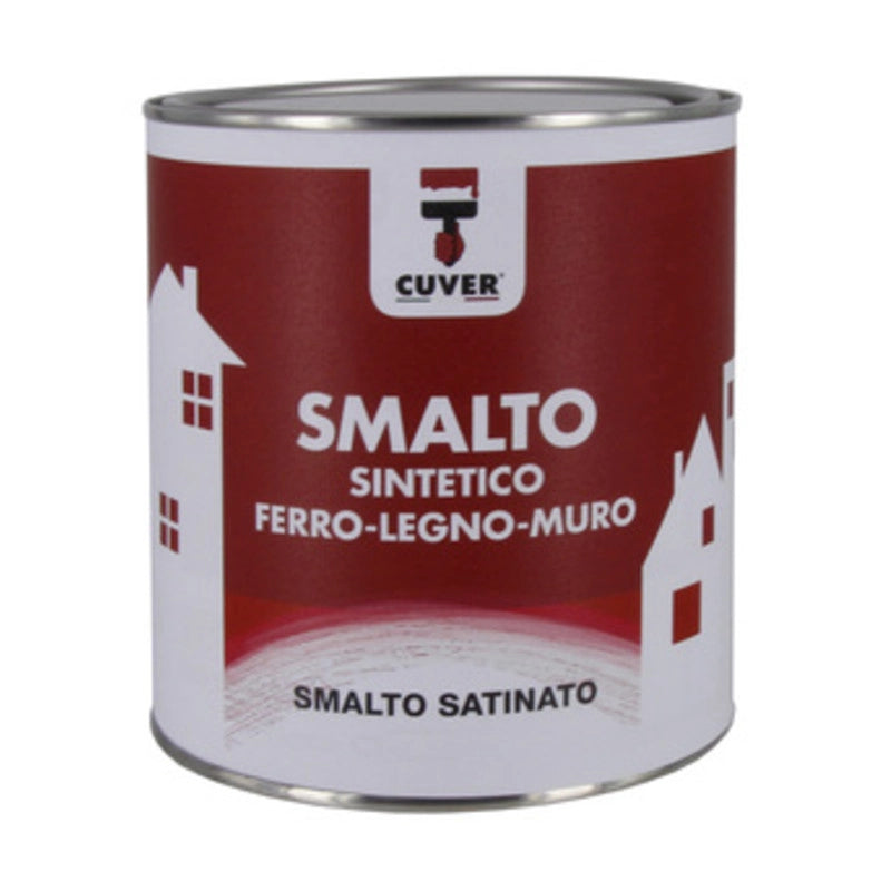 SMALTO CUVER 0,750 L SATINATO NERO- COLORIFICIO I.CO.RI.P.- 6,0 pz