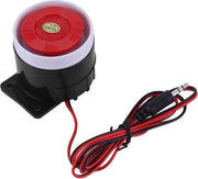 Altoparlante mini 12V 110 dB con sistema di allarme elettrico con suono forte con adesivo e viti di fissaggio.