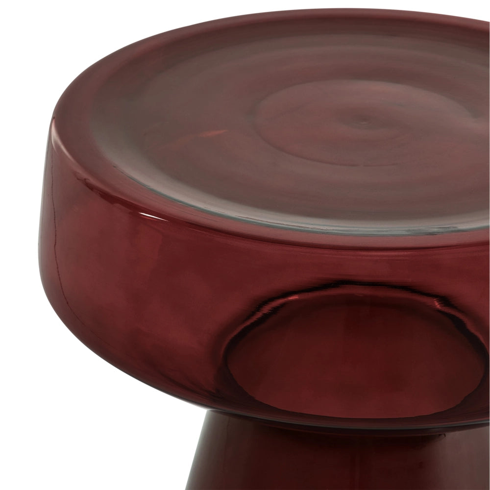 Set di 2 Tavoli da caffè in vetro trasparente marrone scuro moderno di forma ovale design moderno contemporaneo