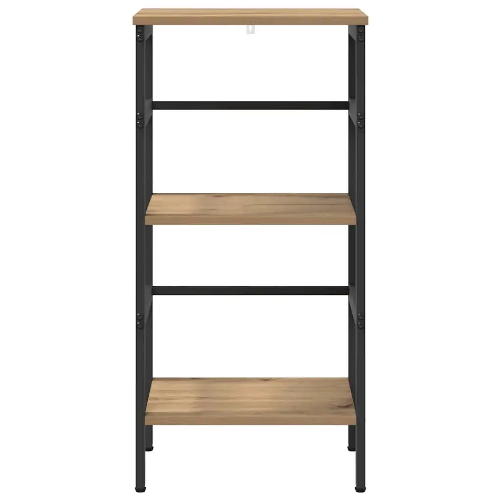 Libreria-Scaffale per Libri-Mobile di Stoccaggio Rovere artigianale 40 x 29,5 x 81 cm Legno multistrato