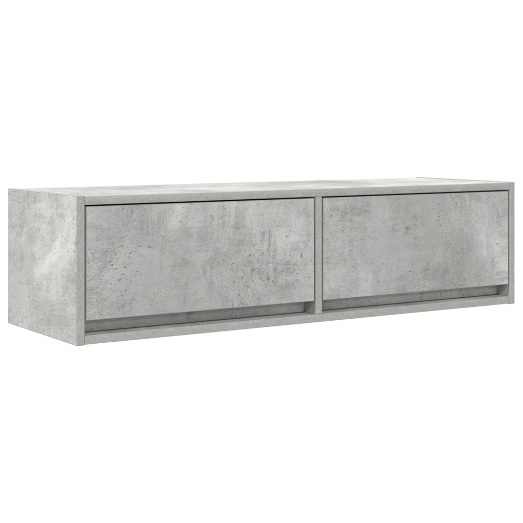 Mobile TV Grigio Cemento 100x31x25,5 cm Legno Ingegnerizzato