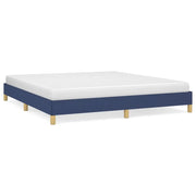 Letto matrimoniale | Letto per adulti | Giroletto senza Materasso Blu 180x200 cm in Tessuto