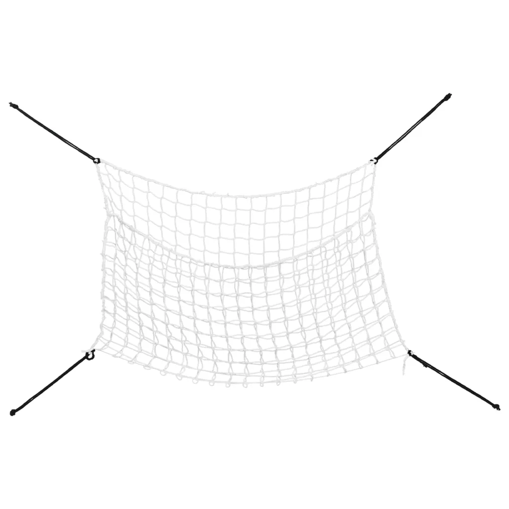 vidaXL Reti da Fieno 2pz Rettangolari Bianchi 150x90 cm in PP
