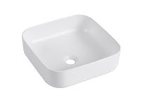 Bacinella d'appoggio lavabo 38x38 cm Bianco Opaco