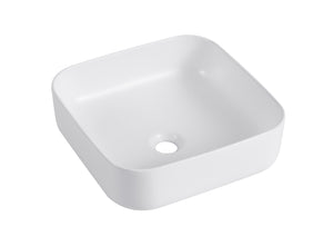 Bacinella d'appoggio lavabo 38x38 cm Bianco Opaco
