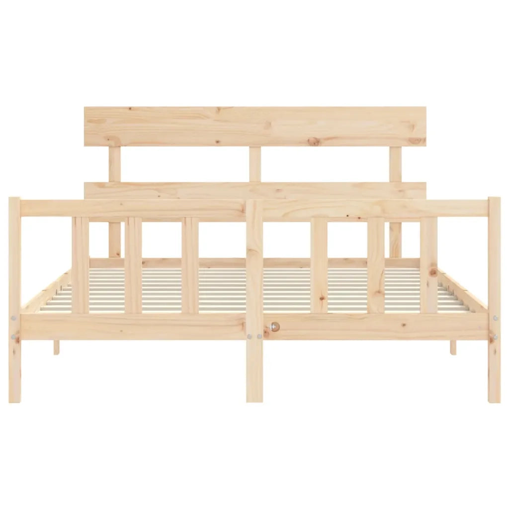 Giroletto senza Materasso 160x200 cm in Legno Massello di Pino 3193281