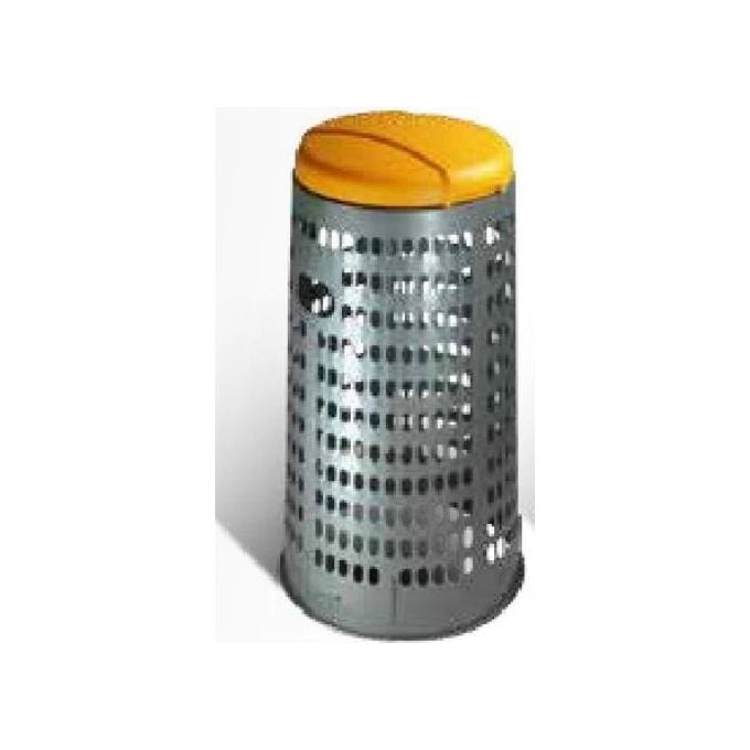 ICS SpA C456038 cestino per rifiuti Rotondo Grigio, Giallo