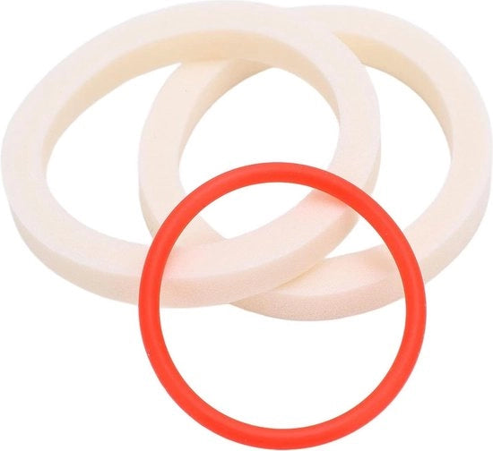 Rischi di urto schiuma per forcella da 32 mm - coppia di anelli schiuma per forcella bicicletta - assorbimento e sigillatura - forcella da mountain bike - accessori