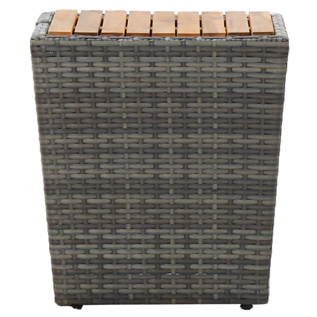 Set da bistrot da 3 pezzi per giardino e patio realizzato in resina intrecciata e legno di acacia grigio 02_0013523