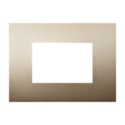 Placca Plastica Serie Venus 3P Colore Oro Compatibile Con Vimar Arke