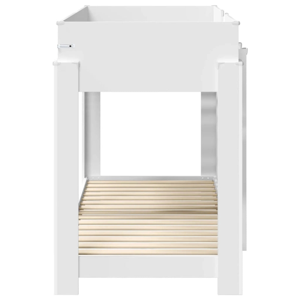 Letto a Castello per Bambini | Letto Infantile | Lettino Bianco 75 x 190 cm