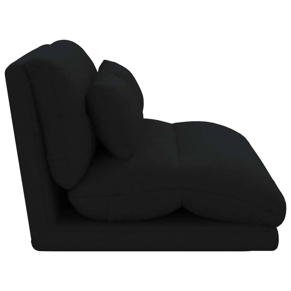 Sedia a pavimento regolabile Nero Tessuto