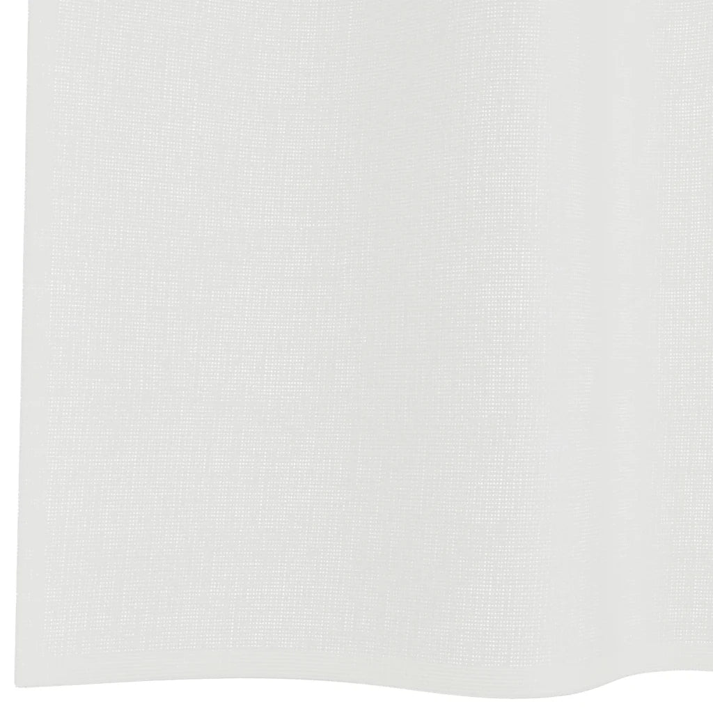 Tende in Voile con Passanti 2 pz Bianco 140x225 cm 4102333