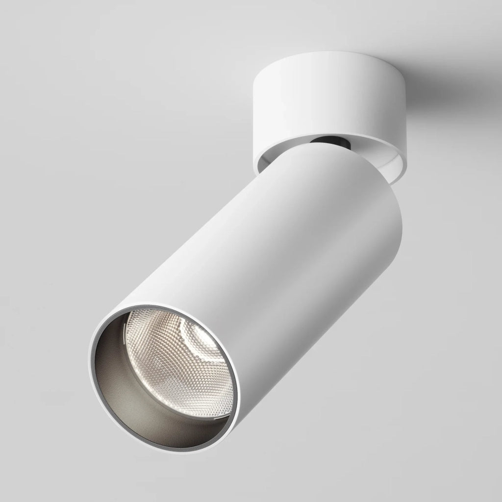 Maytoni Lampada da soffitto moderna FOCUS LED 1 luce LED integrato bianco metallo