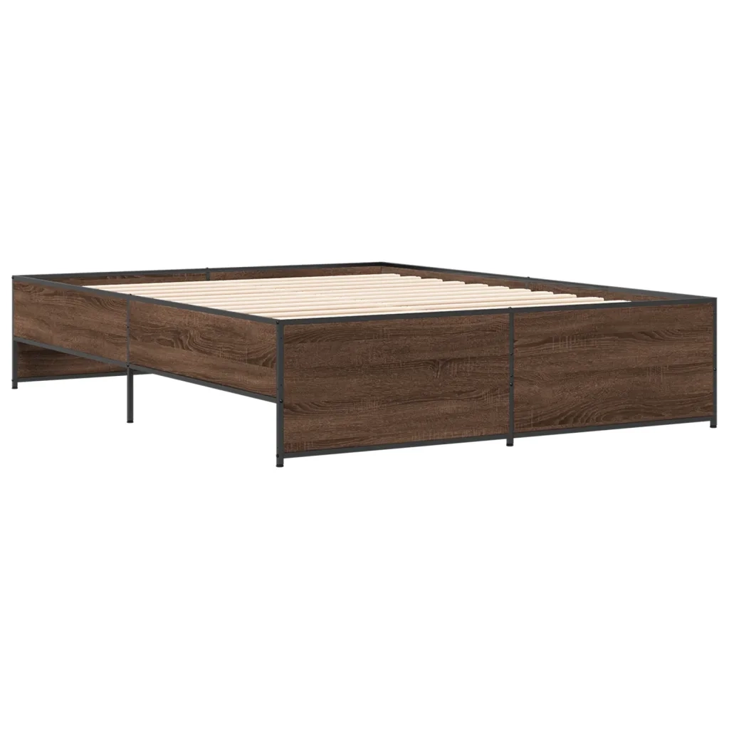 Giroletto Rovere Marrone 140x200cm in Legno Multistrato Metallocod mxl 115780