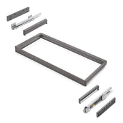 Telaio con guide a estrazione totale e chiusura morbida per accessori per armadi Quartz