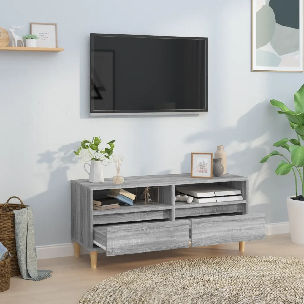 Mobile Porta TV-Mobile per TV-Credenza TV Grigio Sonoma 100x34,5x44,5cm Legno Multistrato 453508