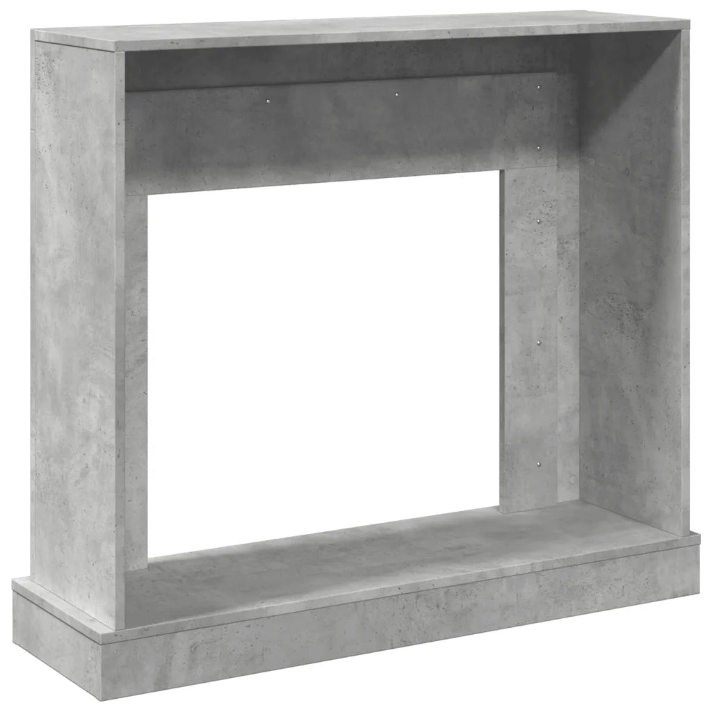 Cornice per Camino-Rivestimento per Camino Grigio Cemento 100x30x87,5 cm in Truciolato