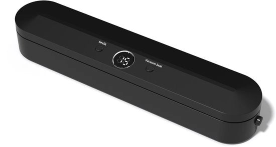 Nuova macchina per sigillatura a vuoto elettrica multifunzionale automatica silenziosa per desktop da esterno con display digitale (nero)