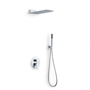 Set doccia completo di incasso doccia, soffione e doccetta tondo Cromato SY-1017C OSAKA